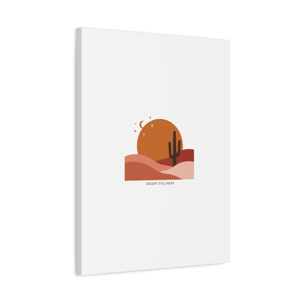 Desert Stillness Canvas, Desert Sunset Minimalist Mesa | Southwestern Art Print 36" x 36" 1.25"