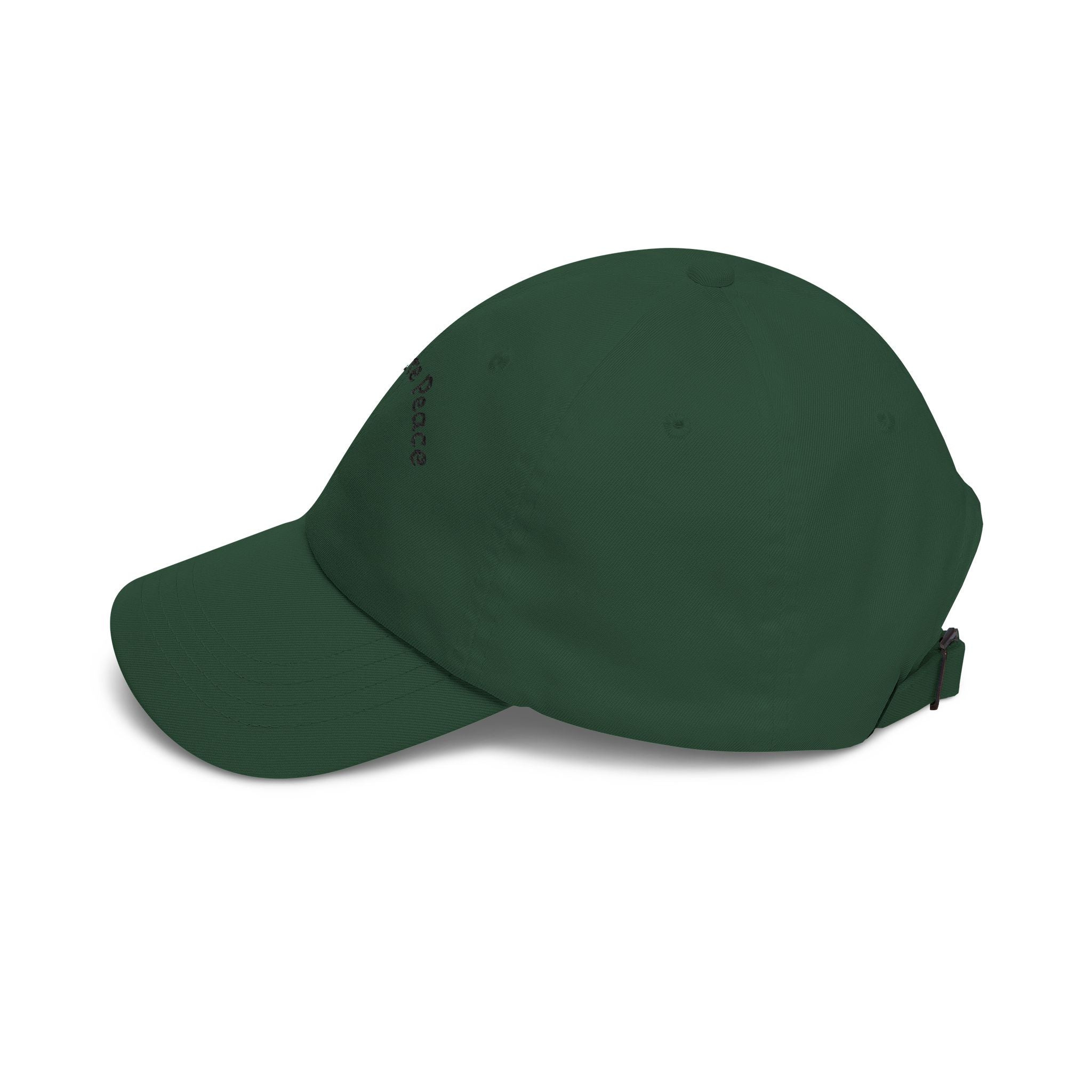Dad Cap – "Find You're Peace" Embroidered White Baseball Hat.