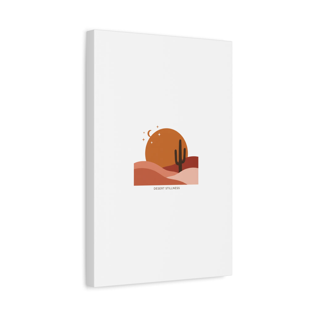 Desert Stillness Canvas, Desert Sunset Minimalist Mesa | Southwestern Art Print 36" x 36" 1.25"