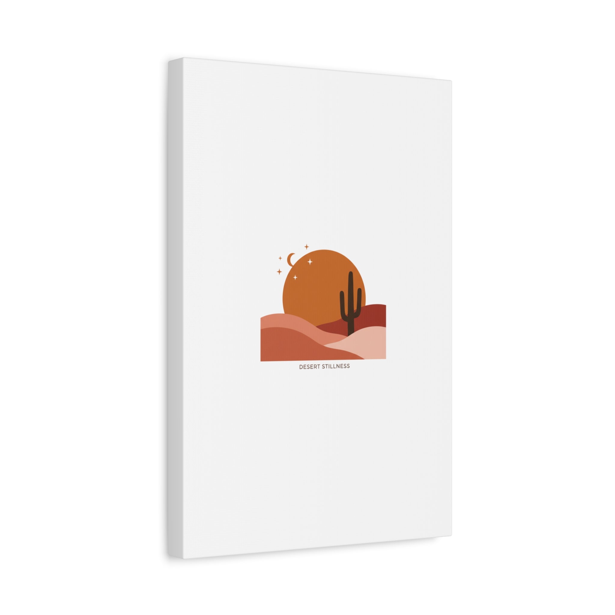 Desert Stillness Canvas, Desert Sunset Minimalist Mesa | Southwestern Art Print 36" x 36" 1.25"