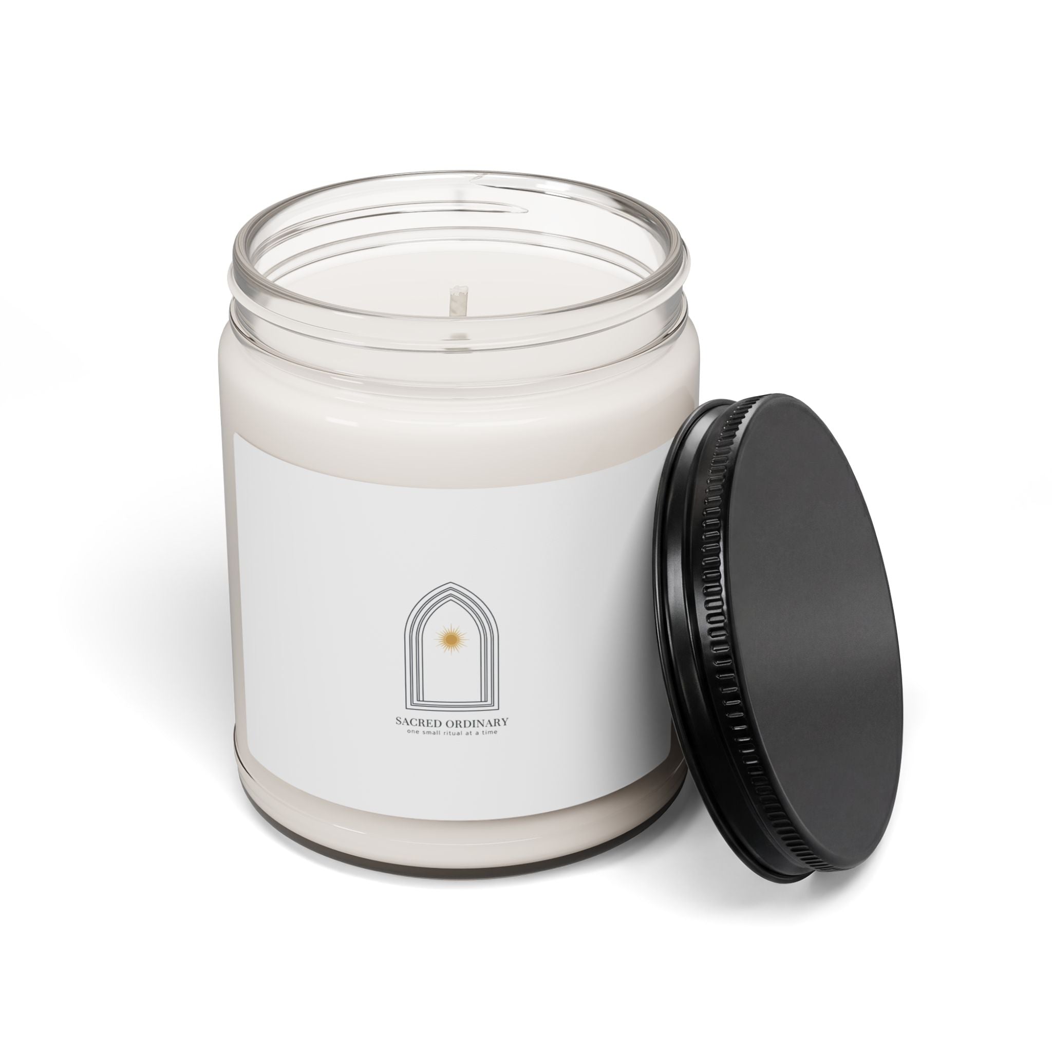 Gothic Arch Minimal Candle | Soy 9oz, Quiet Luxury, Serene Typography