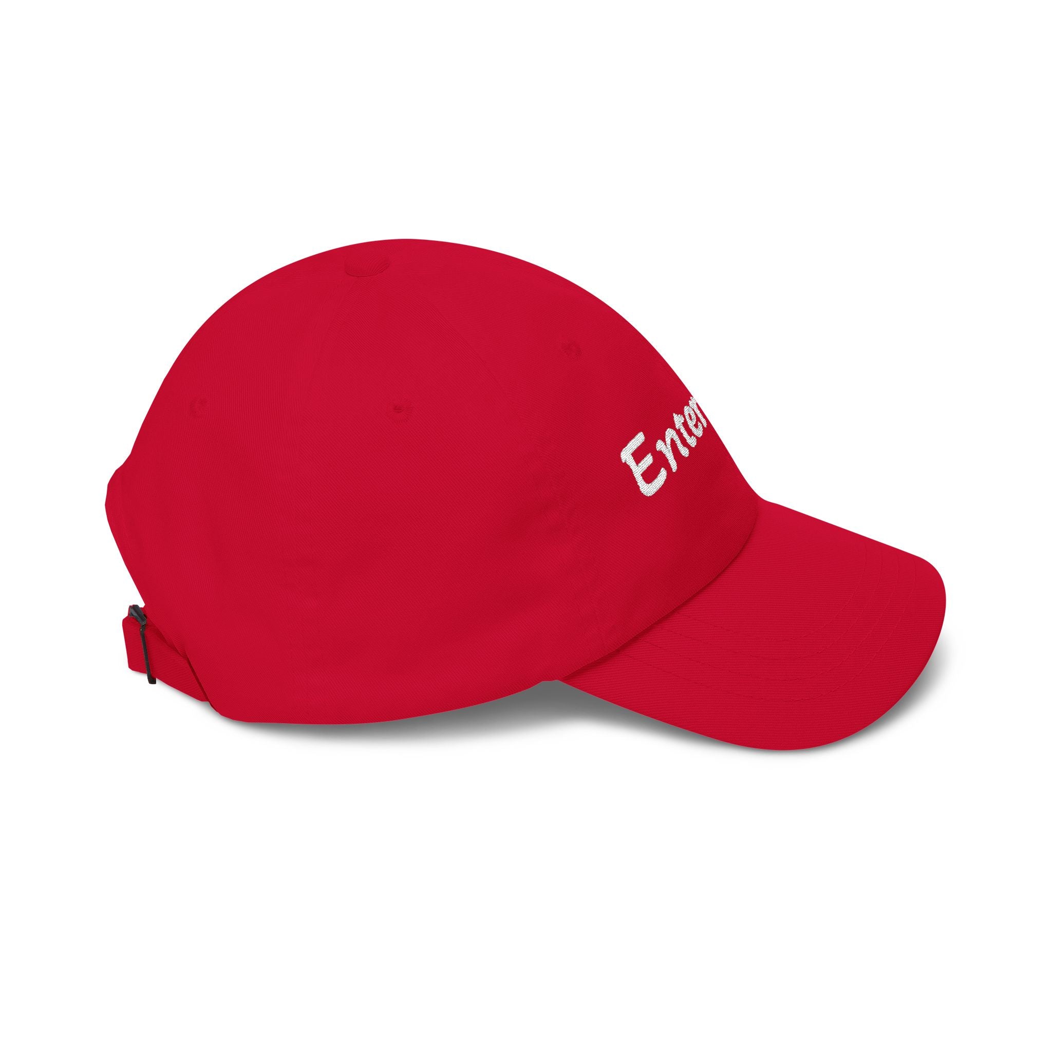 Custom Script Text Dad Cap | Personalized Embroidered Baseball Hat Cranberry One size