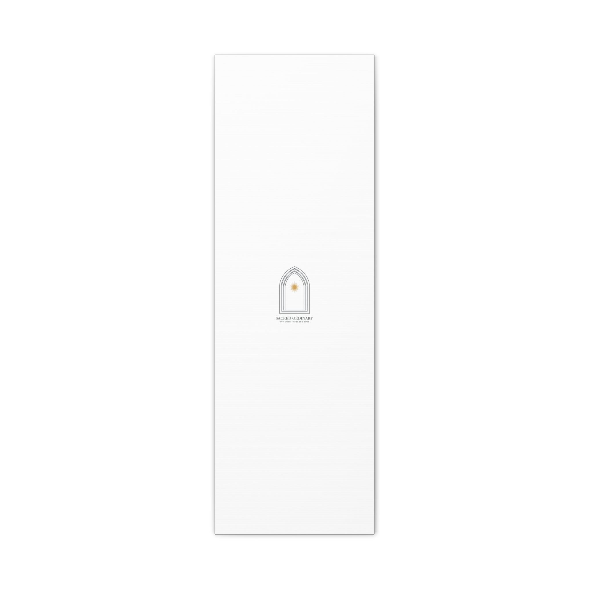 Sacred Ordinary Gothic Arch Canvas | Minimal Scripture Art, Quiet Luxury