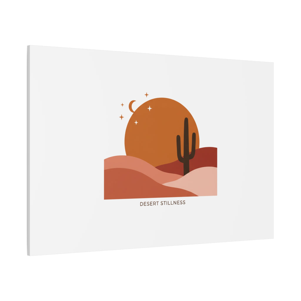 Desert Stillness Canvas, Desert Sunset Minimalist Mesa | Southwestern Art Print 36" x 36" 1.25"
