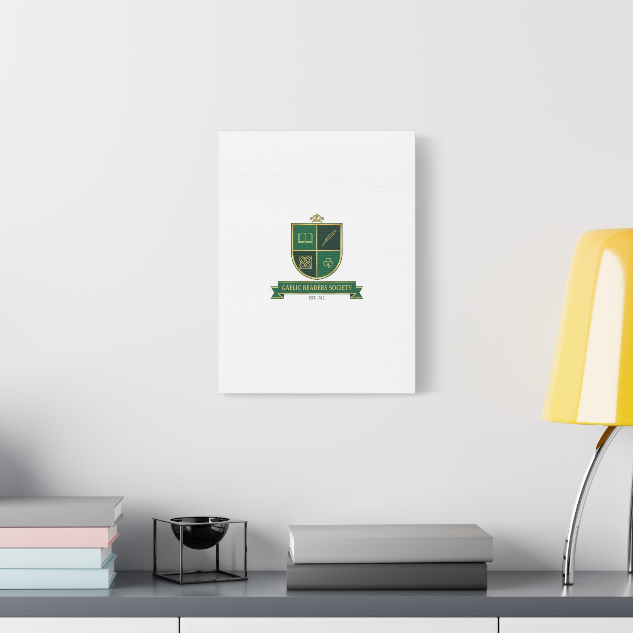 Gaelic Crest Shield Canvas | Celtic crest, Irish heritage logo 36" x 36" 1.25"