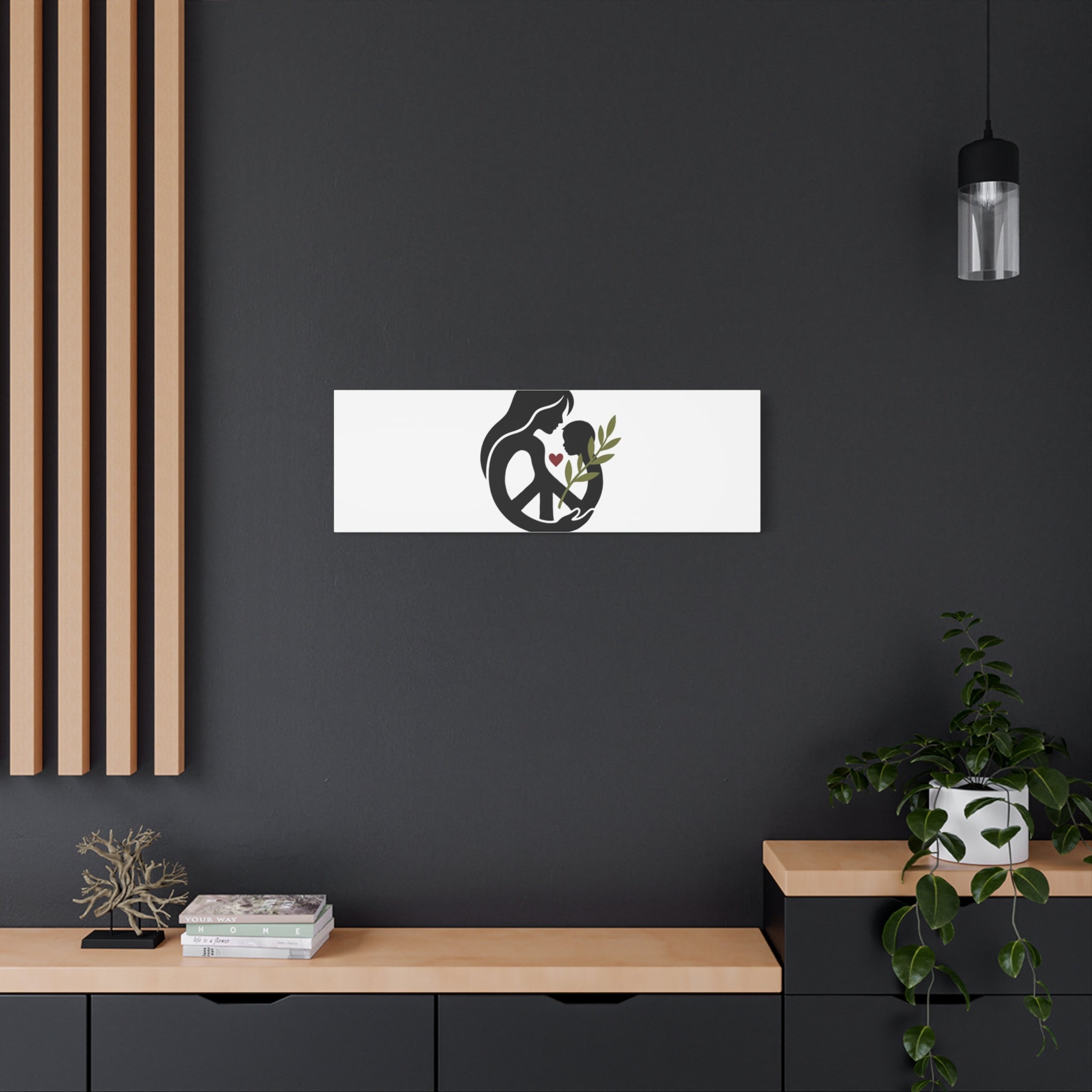 No More War Canvas, Anti-War Peace Protest Wall Art | Solidarity Ceasefire. 36" x 36" 1.25"