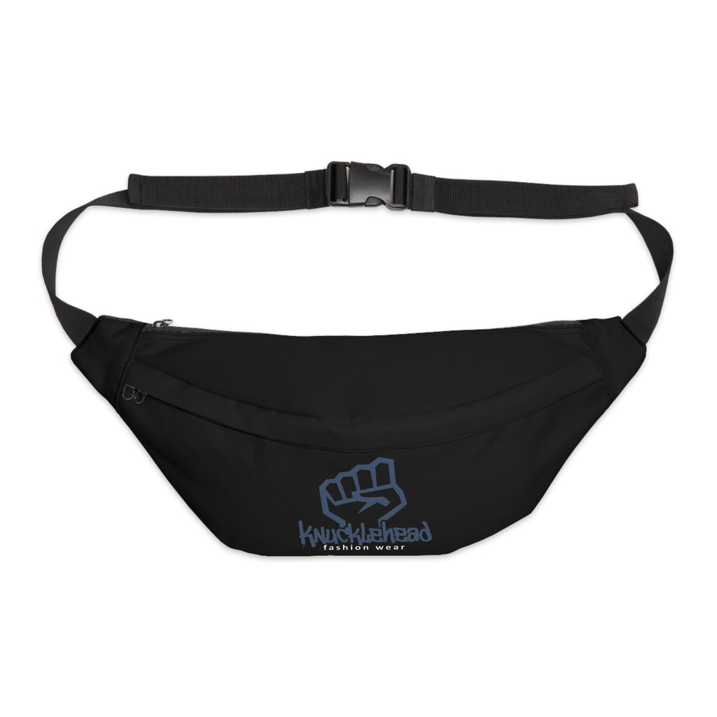Knucklehead Fist Logo Large Fanny Pack — Casual Streetwear Belt Bag for Everyday Travel 8" × 9" × 4''