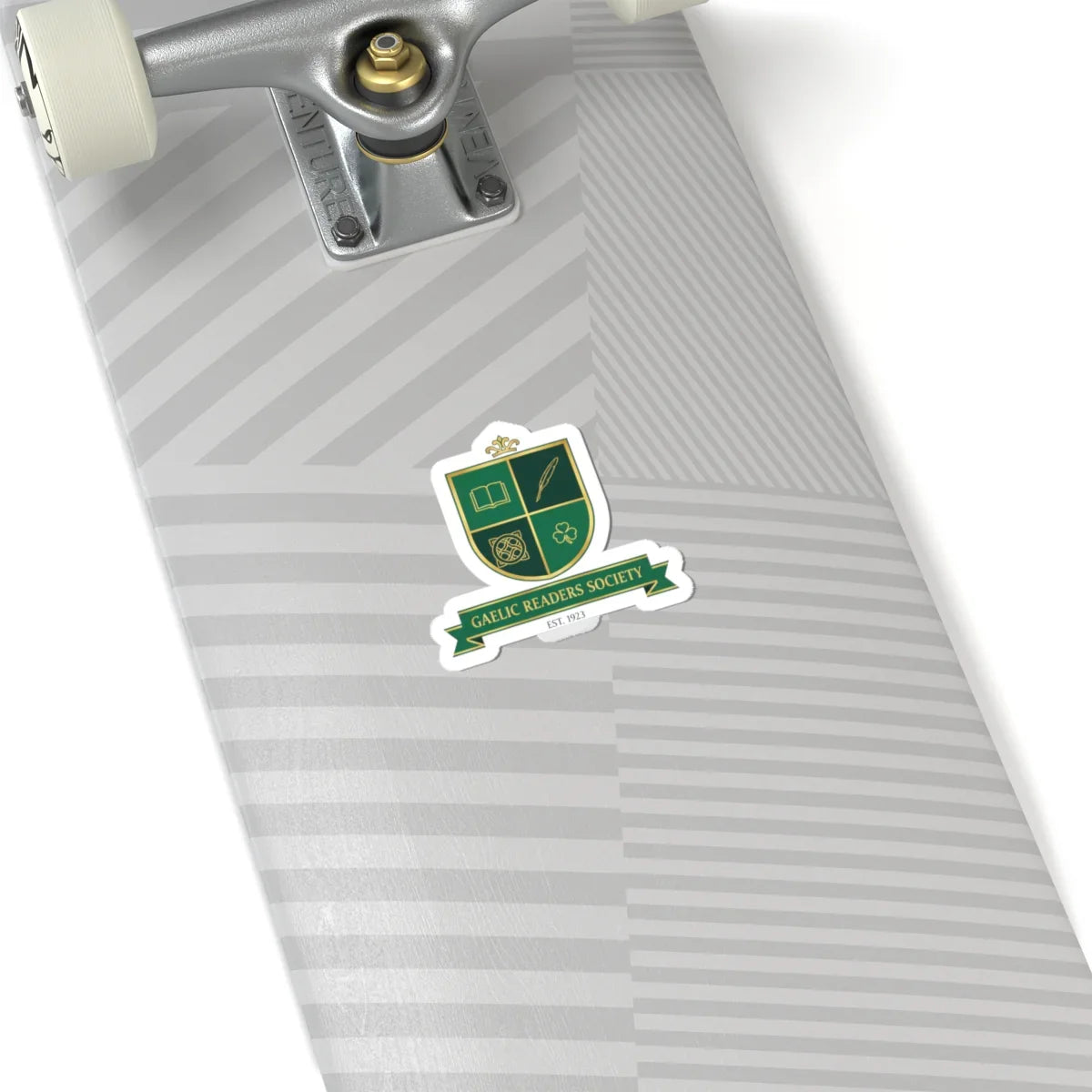 Celtic Crest Sticker | Gaelic serif crest, Celtic knot emblem 2" × 2" White