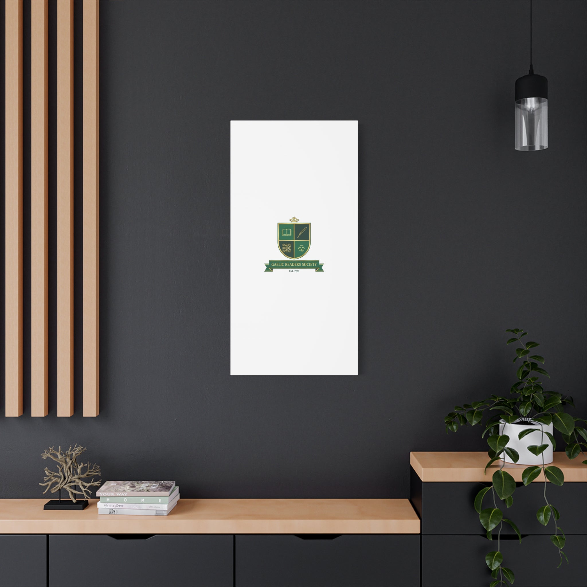 Gaelic Crest Shield Canvas | Celtic crest, Irish heritage logo 36" x 36" 1.25"