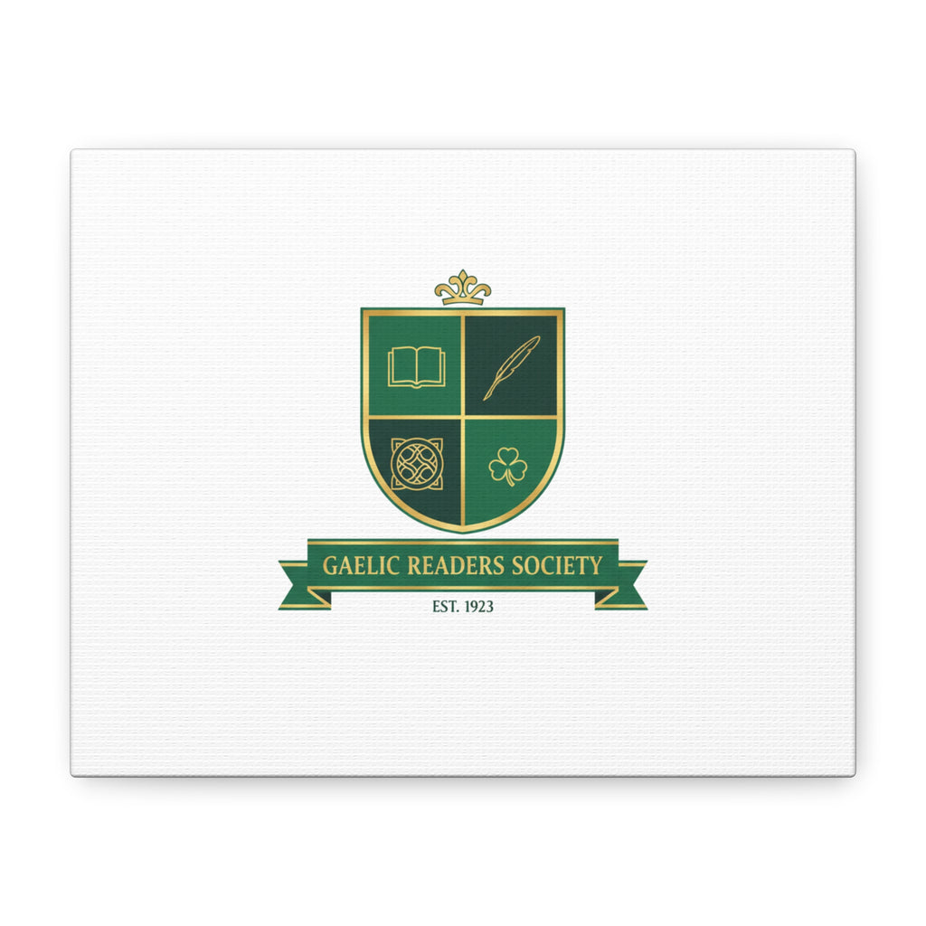 Gaelic Crest Shield Canvas | Celtic crest, Irish heritage logo 10" x 8" (Horizontal) 1.25"