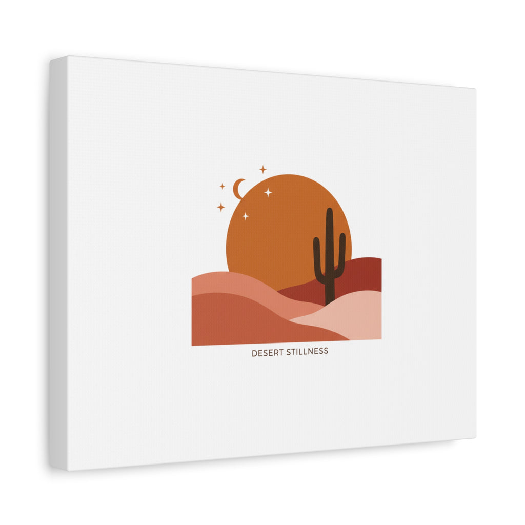 Desert Stillness Canvas, Desert Sunset Minimalist Mesa | Southwestern Art Print 36" x 36" 1.25"
