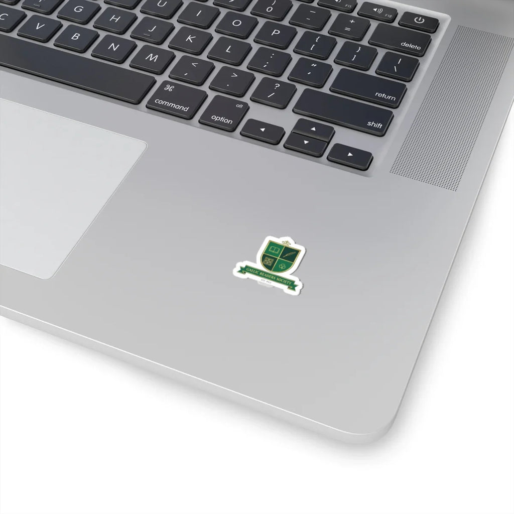 Celtic Crest Sticker | Gaelic serif crest, Celtic knot emblem 2" × 2" White