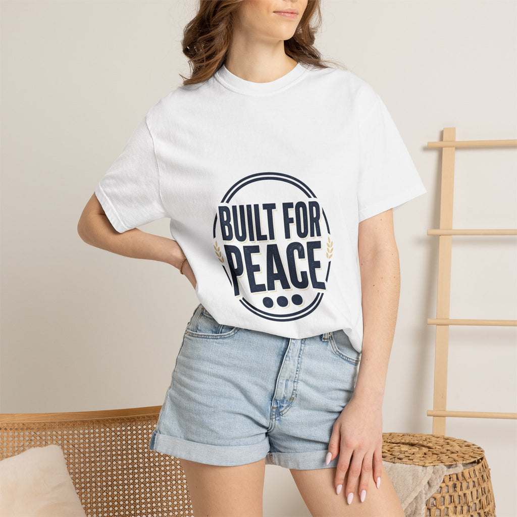 Built for Peace T-Shirt â Vintage Emblem Peace Tee