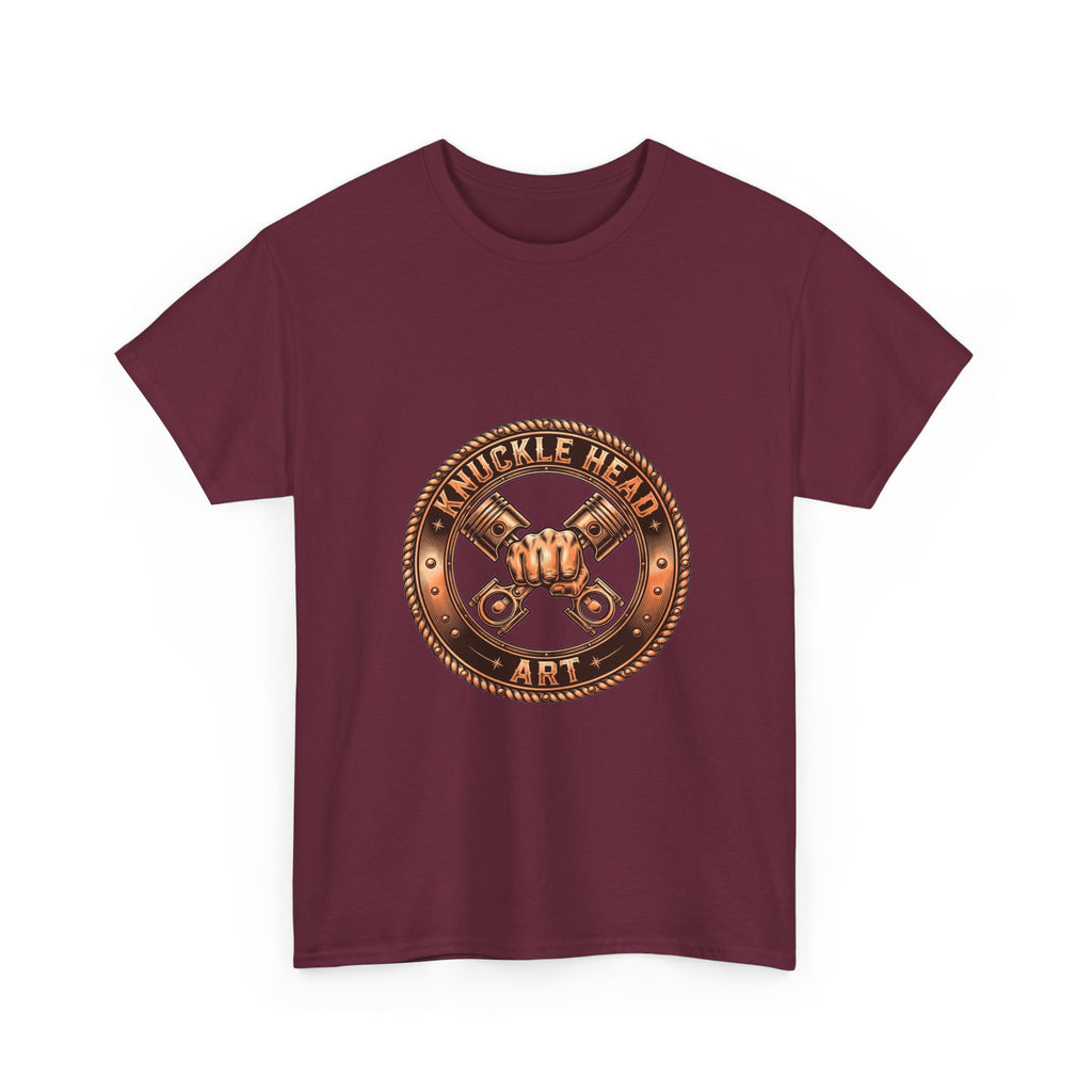 Knucklehead Art Metal Emblem T‑Shirt
