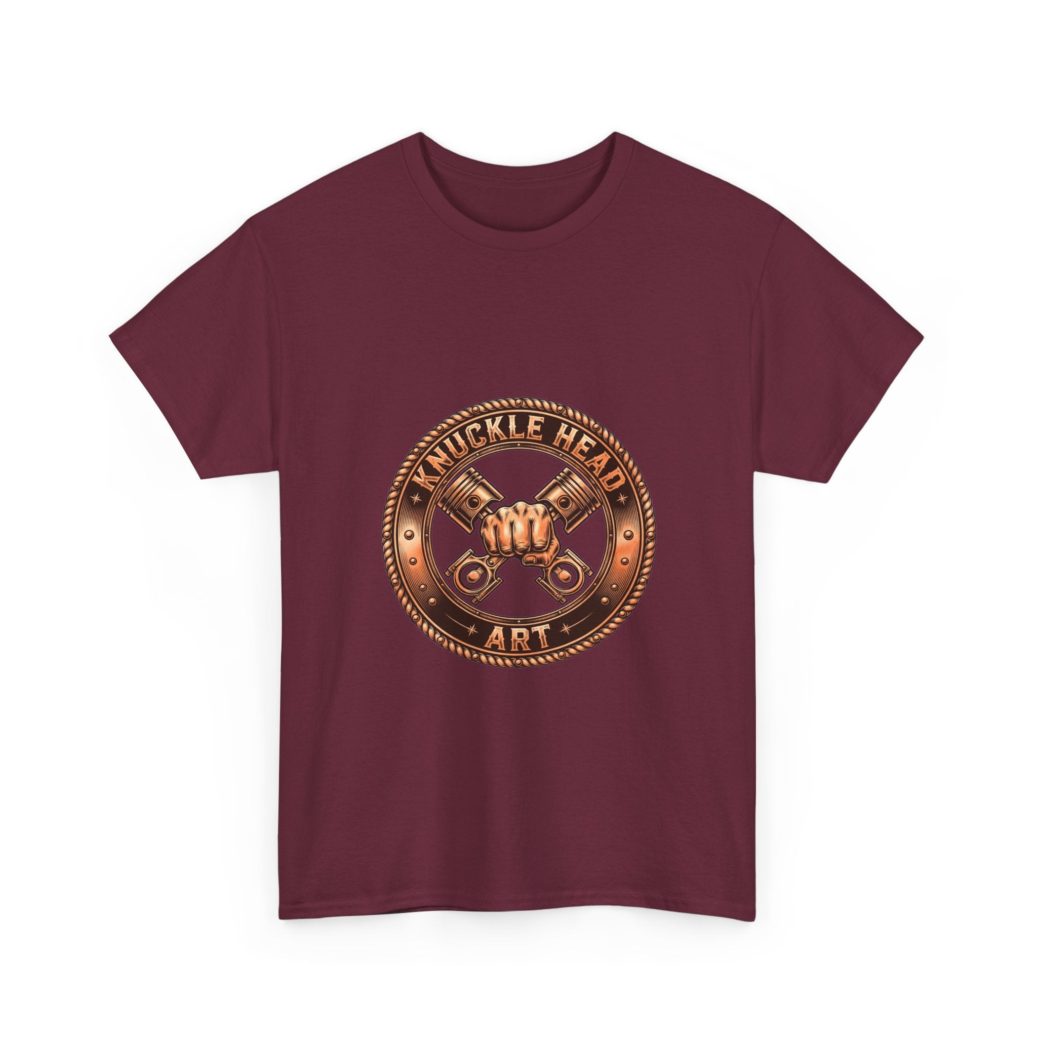 Knucklehead Art Metal Emblem T‑Shirt