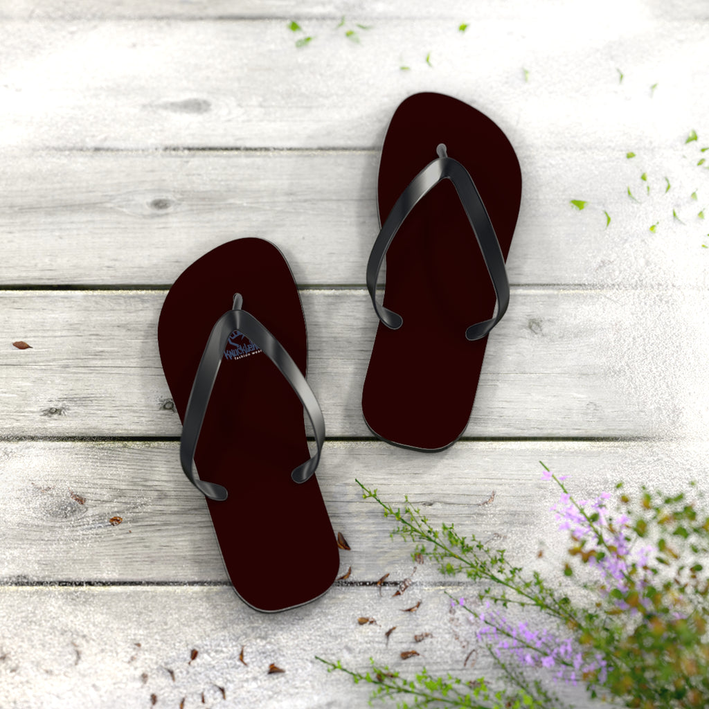 Classic Solid-Color Flip Flops – Casual Beach & Everyday Sandals XL Black sole