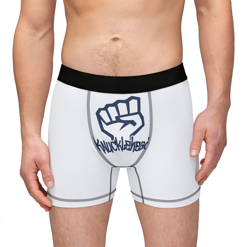 Knuckleberr Fist Graphic Men's Boxer Briefs - Fun Novelty Underwear Black stitching