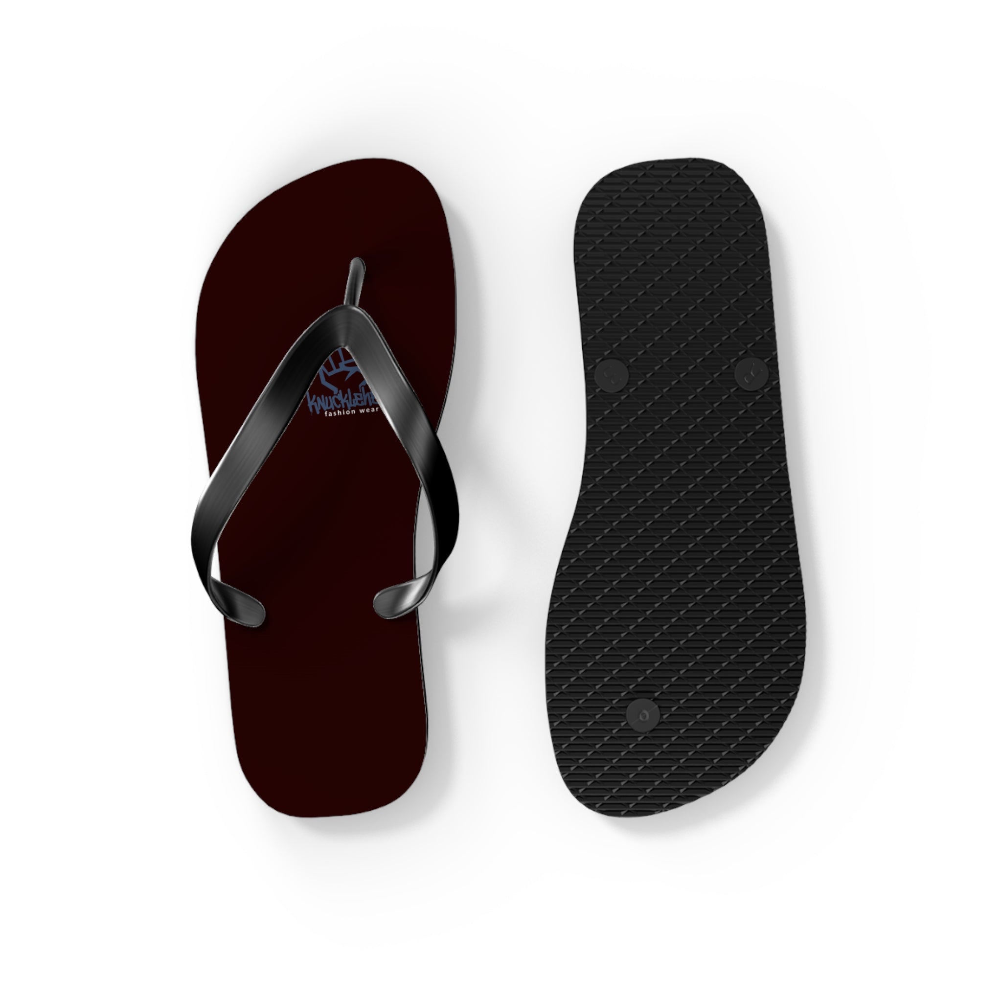 Classic Solid-Color Flip Flops – Casual Beach & Everyday Sandals XL Black sole