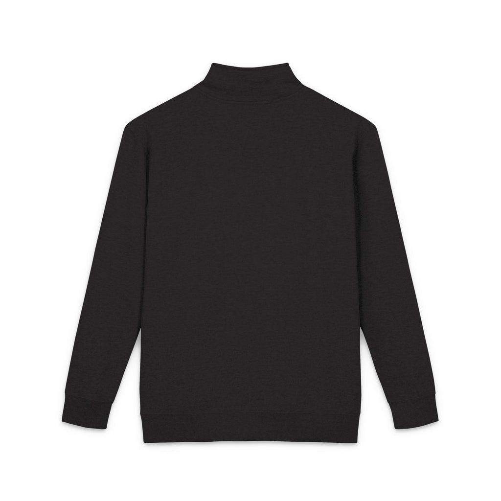 Embroidered Blue Rose Fleece Pullover â Cozy Quarter-Zip Sweatshirt