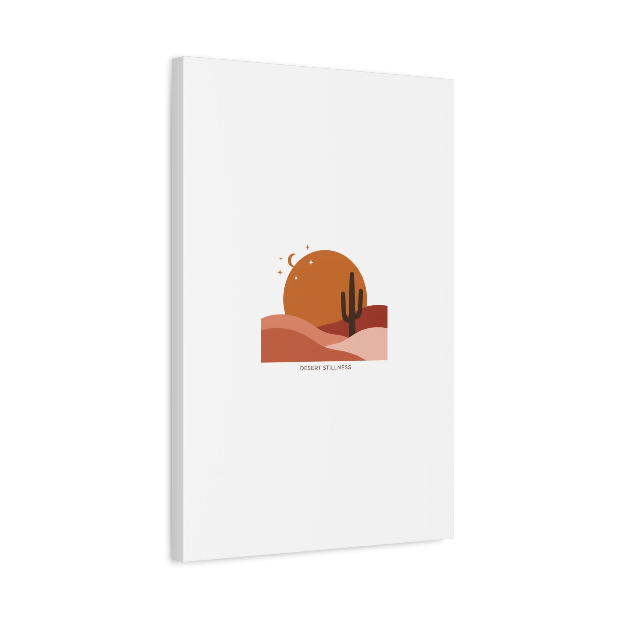 Desert Stillness Canvas, Desert Sunset Minimalist Mesa | Southwestern Art Print 36" x 36" 1.25"