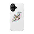 Colorful Drumsticks Illustration Phone Case | Music Percussion Art iPhone 16 Glossy