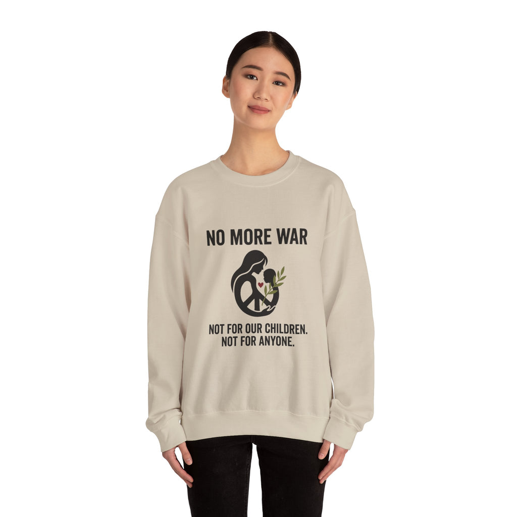 No More War Sweatshirt | Anti-War, Peace, Ceasefire, Solidarity Protest. Navy