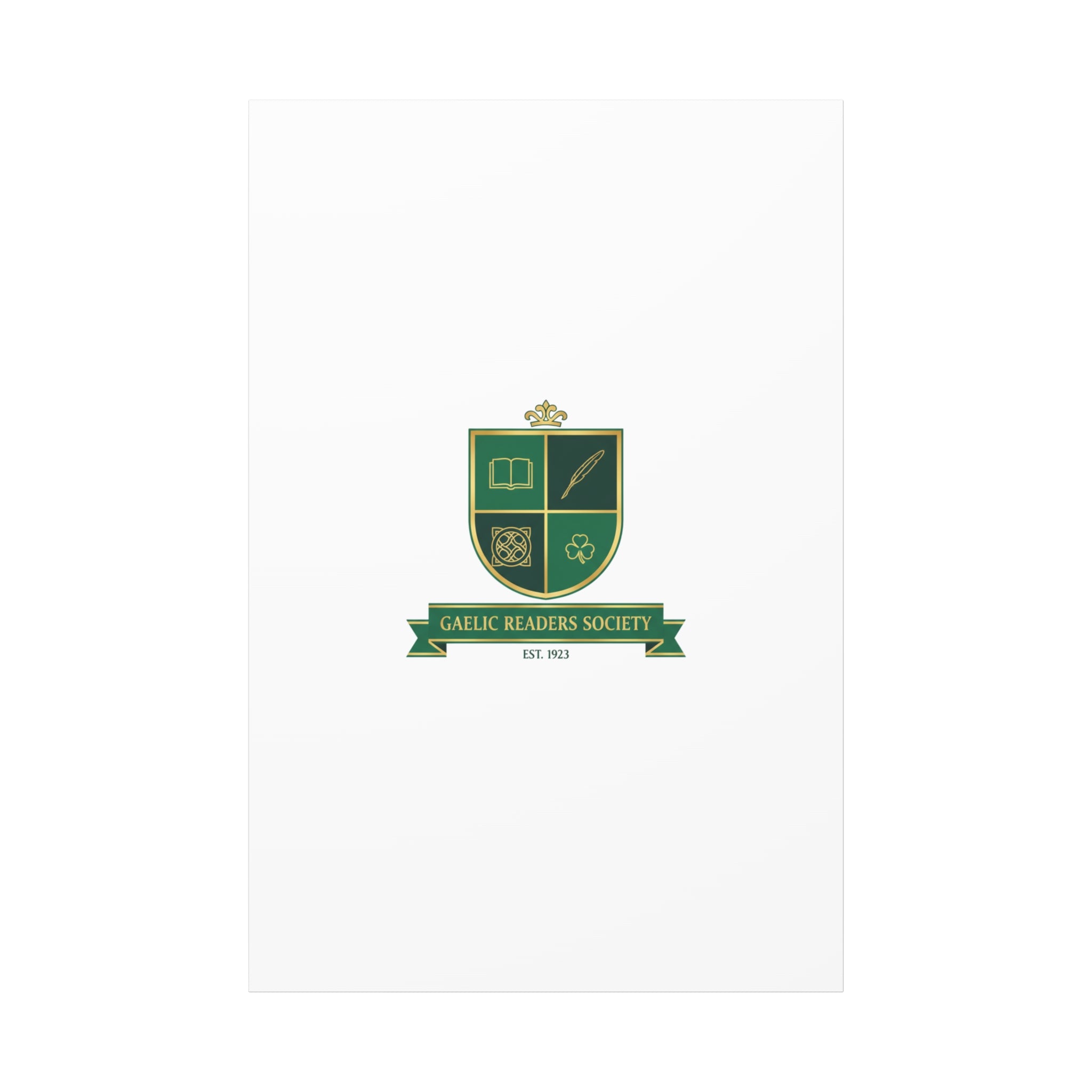 Gaelic Crest Shield Canvas | Celtic crest, Irish heritage logo