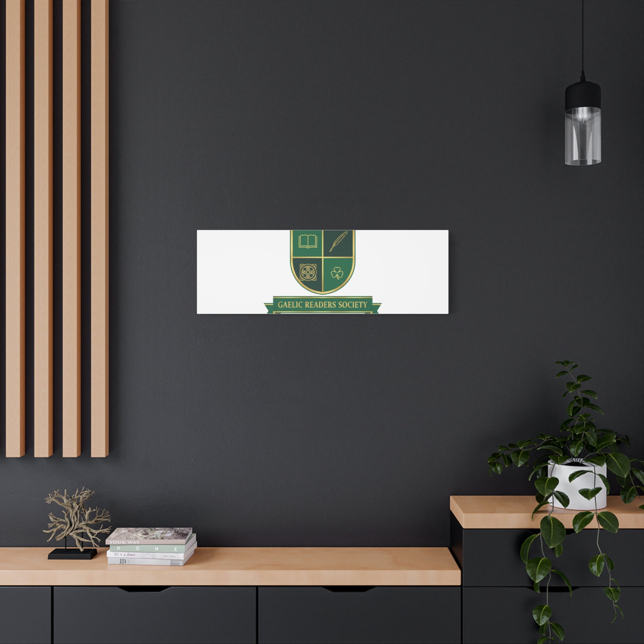 Gaelic Crest Shield Canvas | Celtic crest, Irish heritage logo 36" x 36" 1.25"
