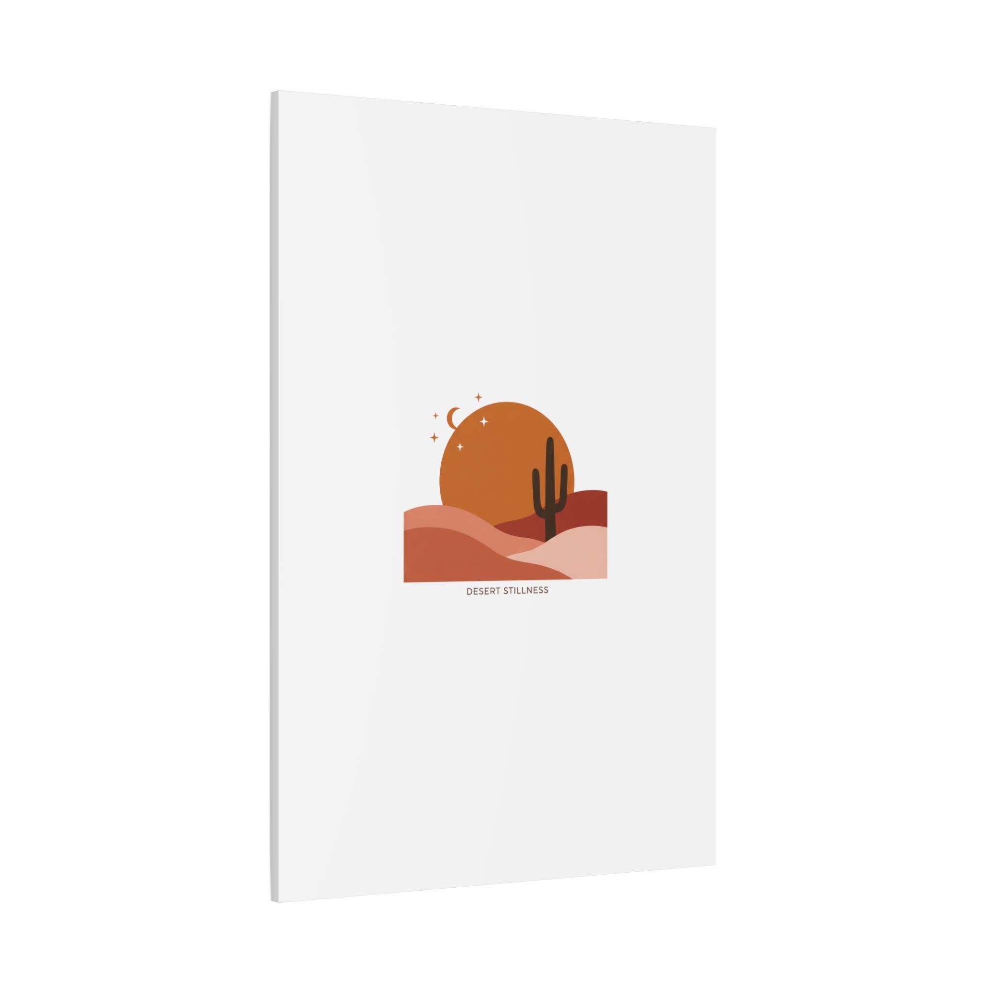 Desert Stillness Canvas, Desert Sunset Minimalist Mesa | Southwestern Art Print 36" x 36" 1.25"