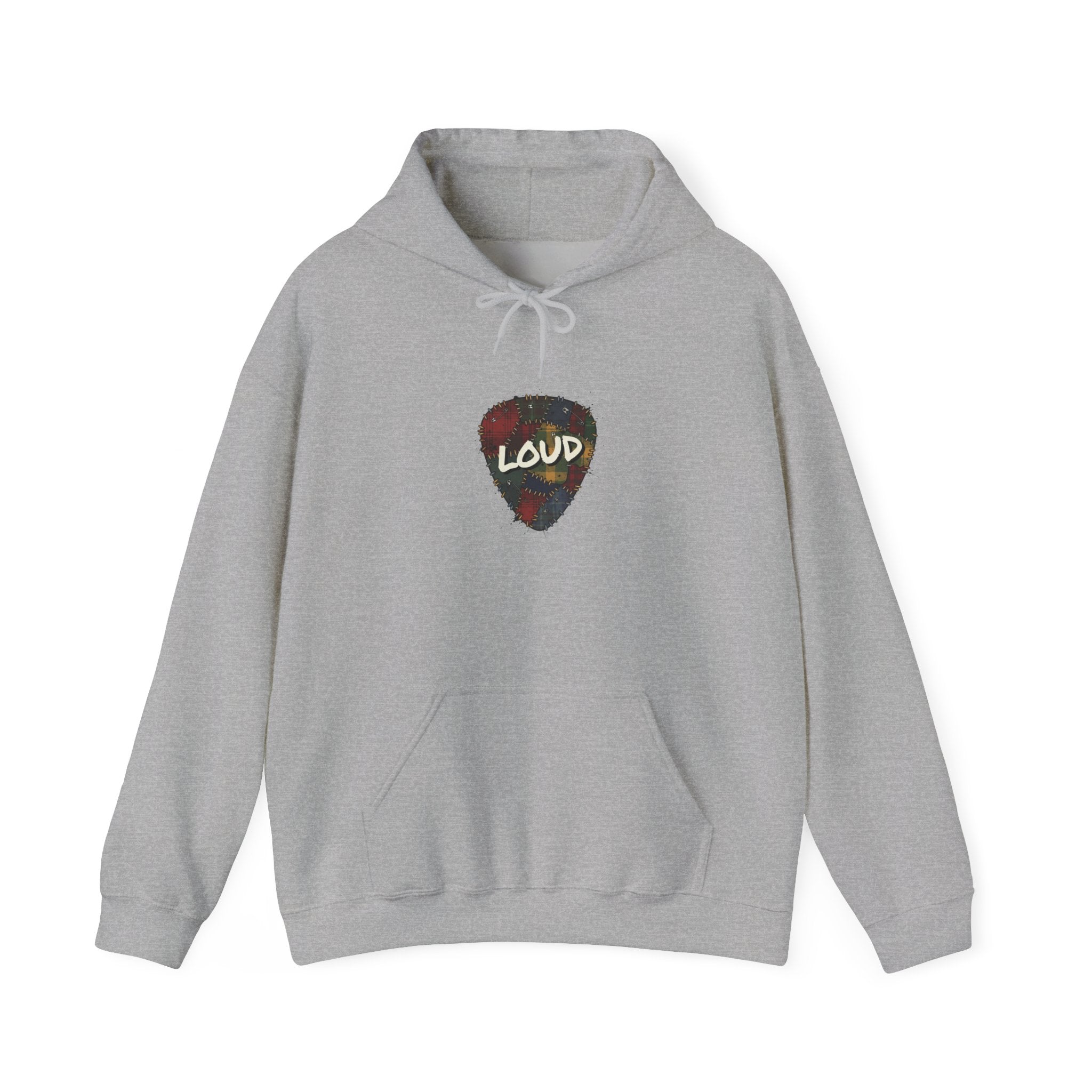Loud Guitar Pick Hoodie | grunge revival, flannel aesthetic Sport Grey
