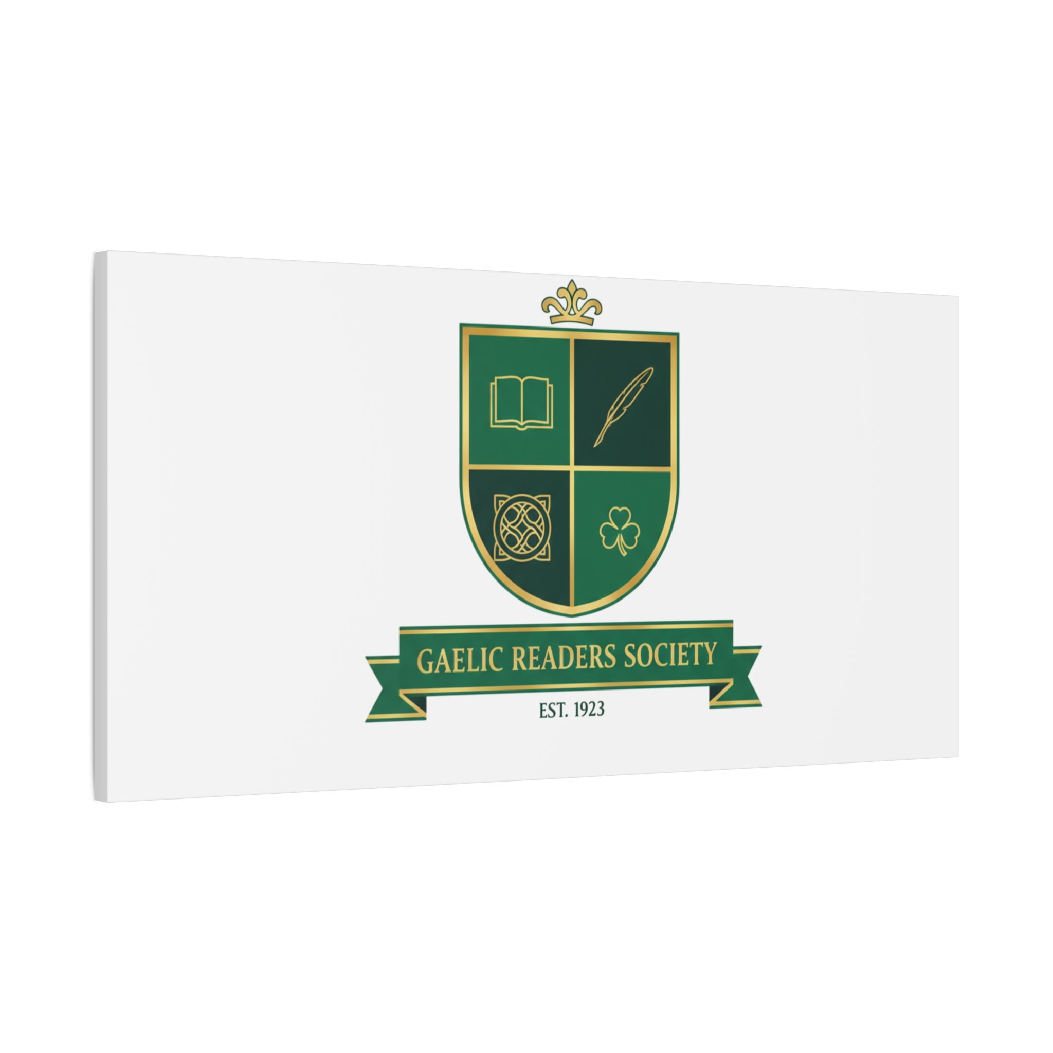 Gaelic Crest Shield Canvas | Celtic crest, Irish heritage logo 36" x 36" 1.25"