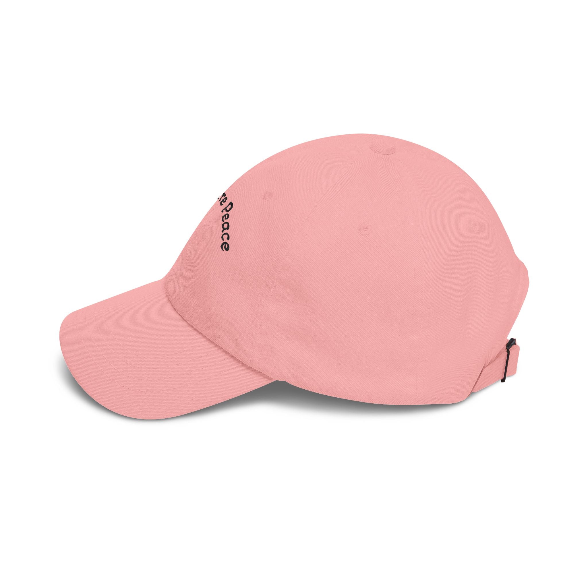 Dad Cap – "Find You're Peace" Embroidered White Baseball Hat.