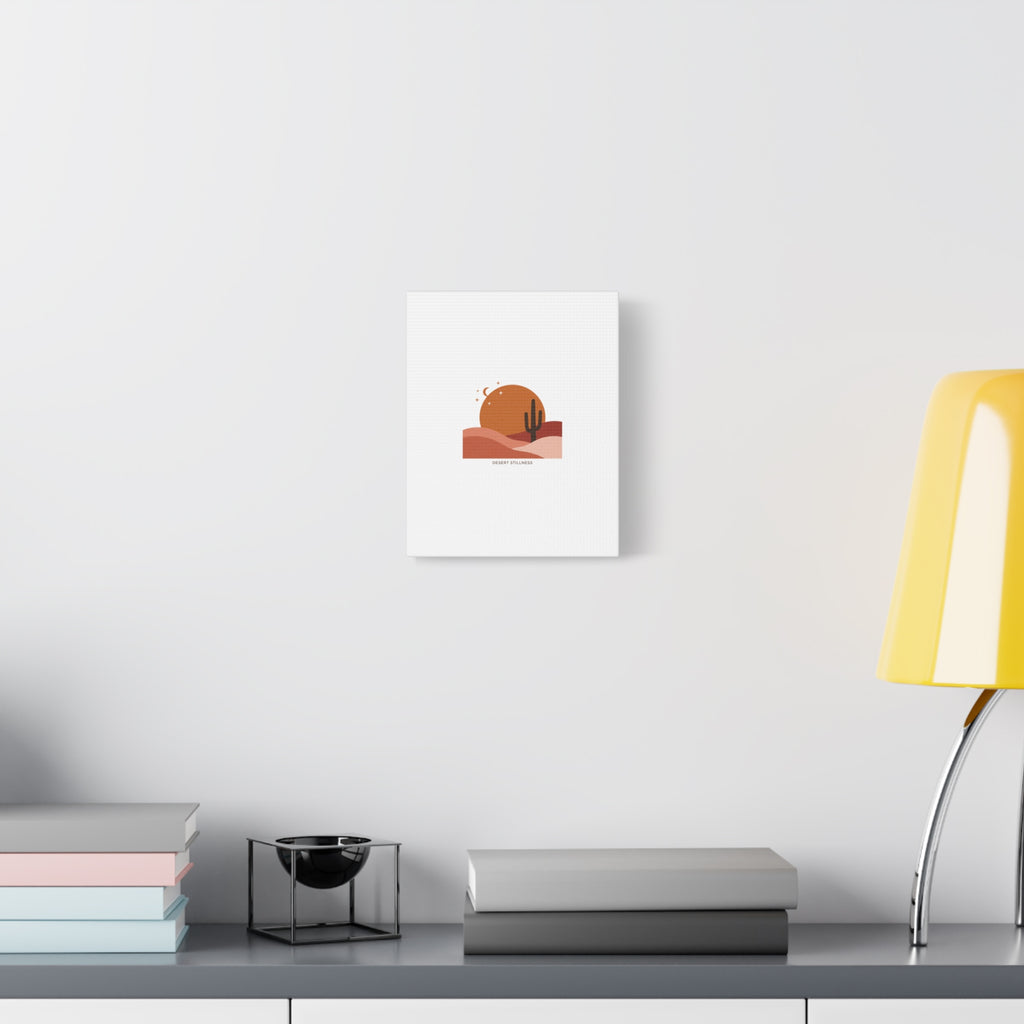 Desert Stillness Canvas, Desert Sunset Minimalist Mesa | Southwestern Art Print 36" x 36" 1.25"