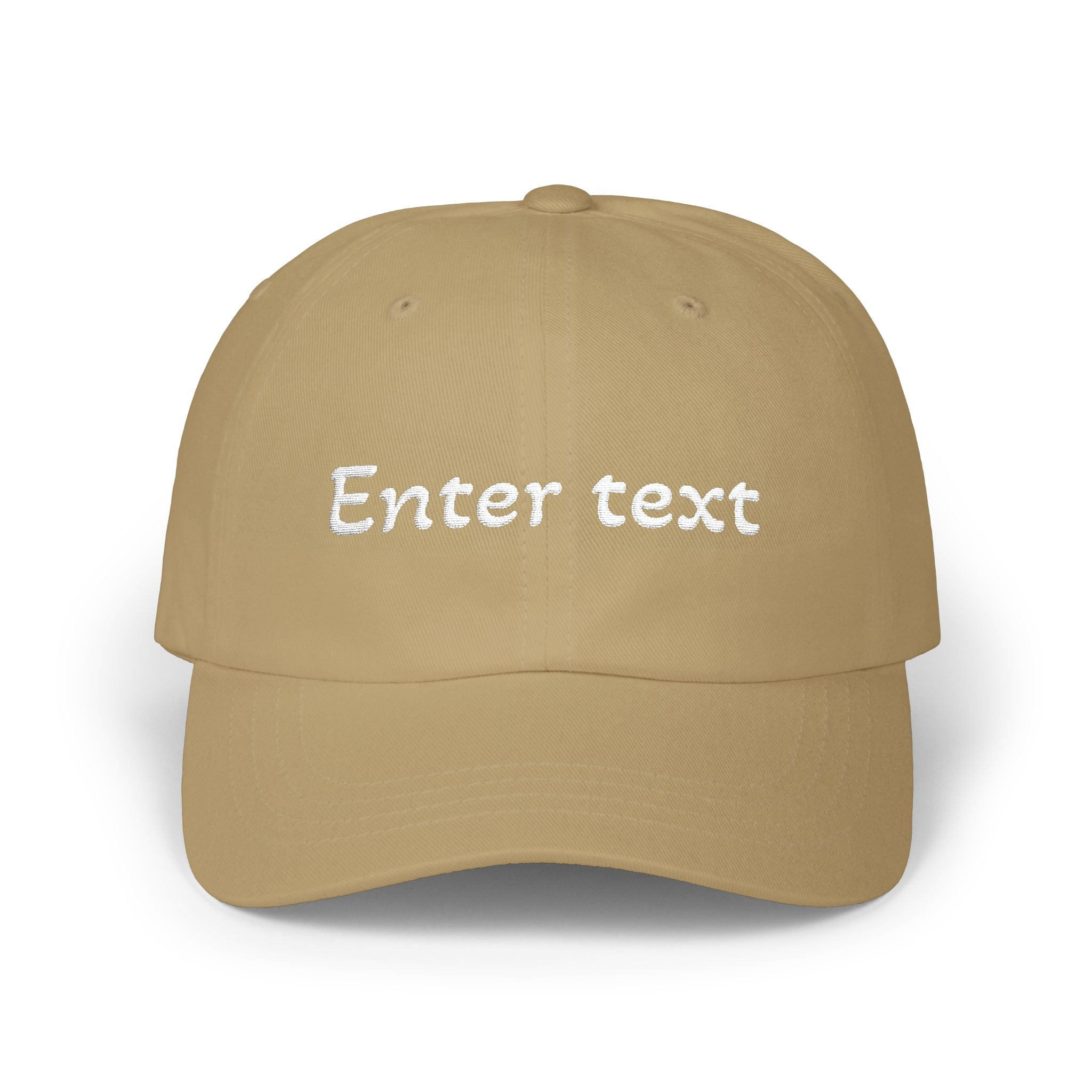 Custom Script Text Dad Cap | Personalized Embroidered Baseball Hat