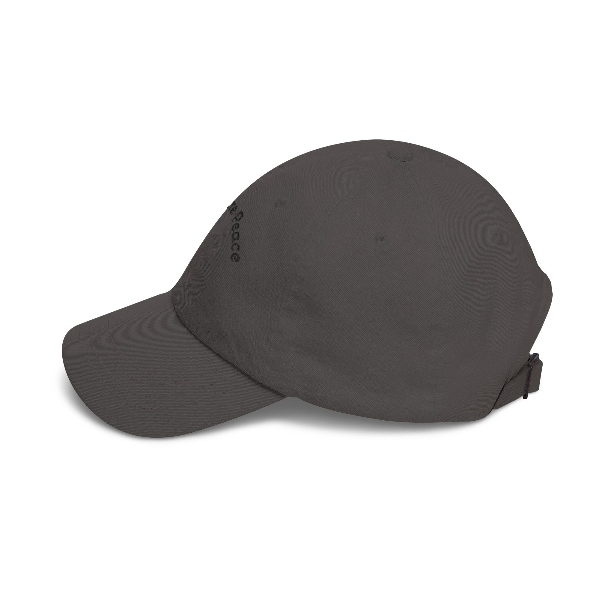 Dad Cap – "Find You're Peace" Embroidered White Baseball Hat.