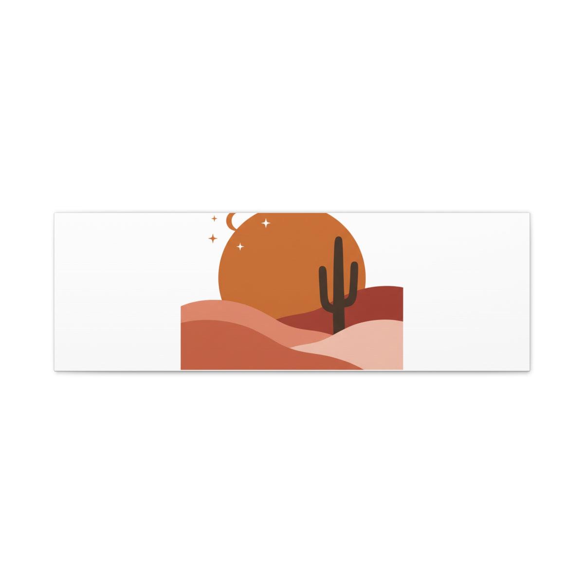 Desert Stillness Canvas, Desert Sunset Minimalist Mesa | Southwestern Art Print — product image 15