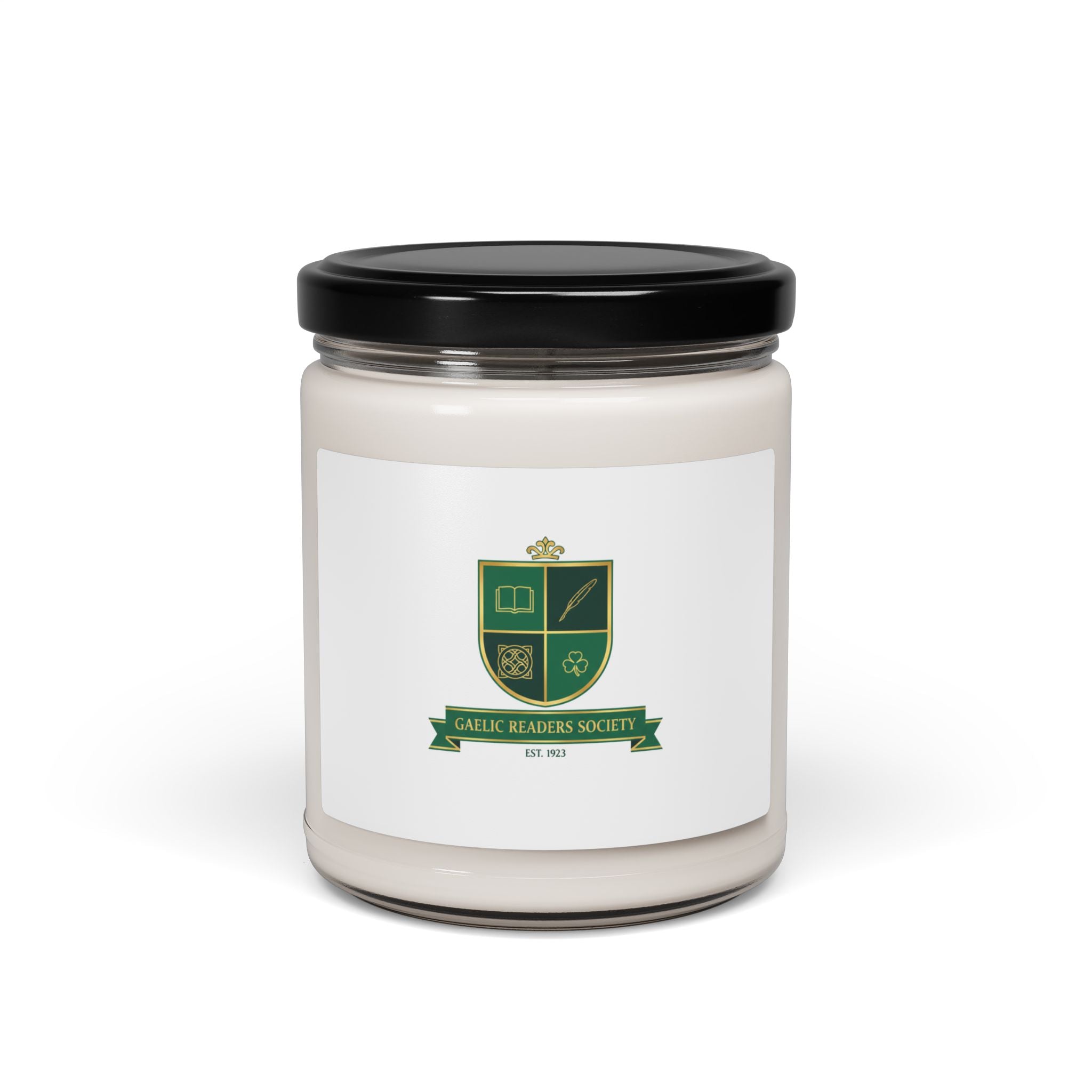 Celtic Crest Soy Candle | Gaelic serif crest, Irish heritage logo