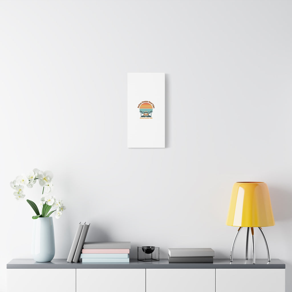 Endless Summer Road Trips Canvas | 1970s Sunset, Retro Surf Palm Art 36" x 36" 1.25"