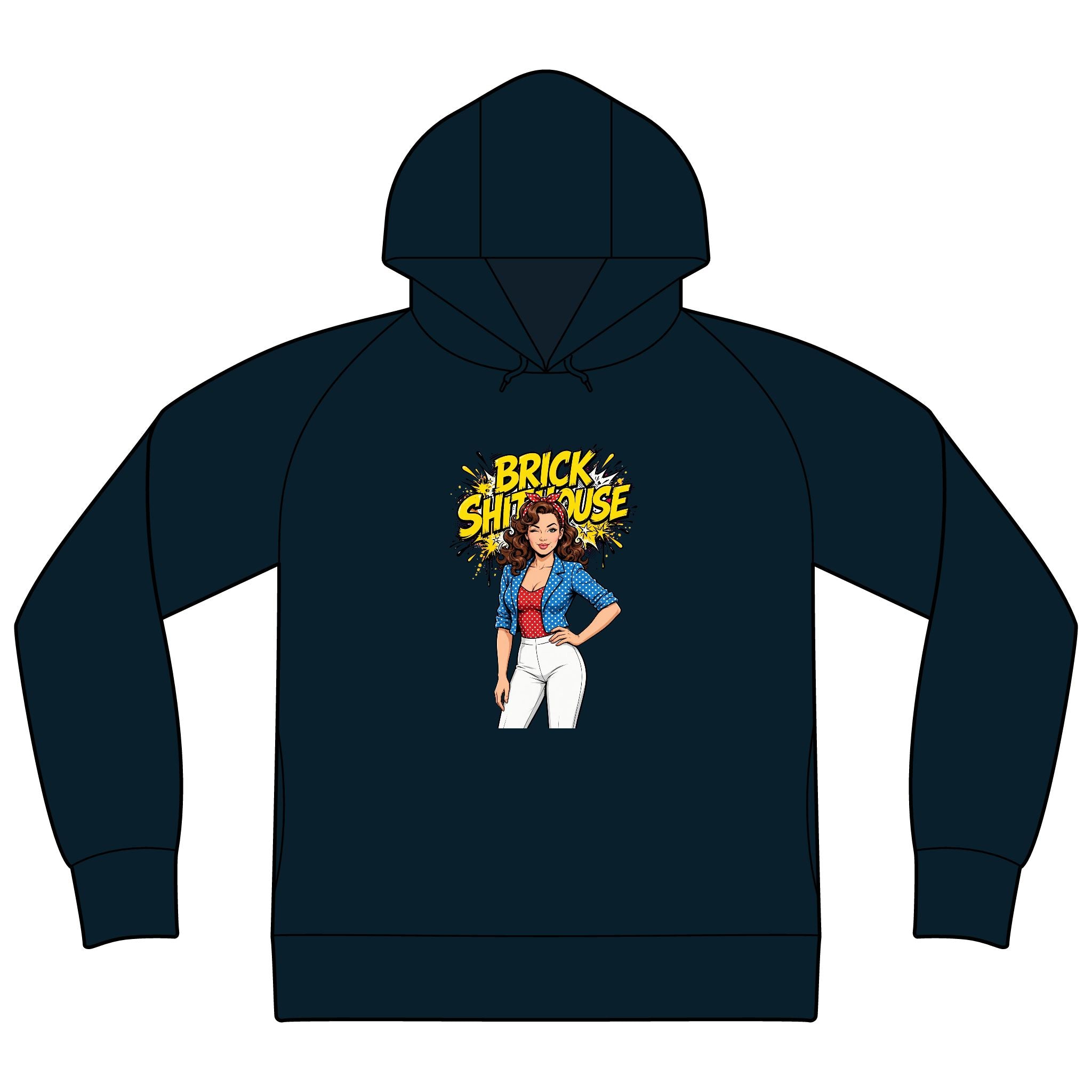 Brick Shit House Pinup Hoodie