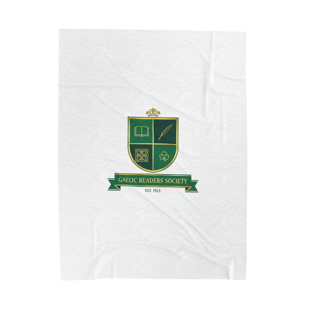 Celtic Crest Gaelic Readers Society Blanket | Irish heritage logo, Celtic knot 60" × 80"