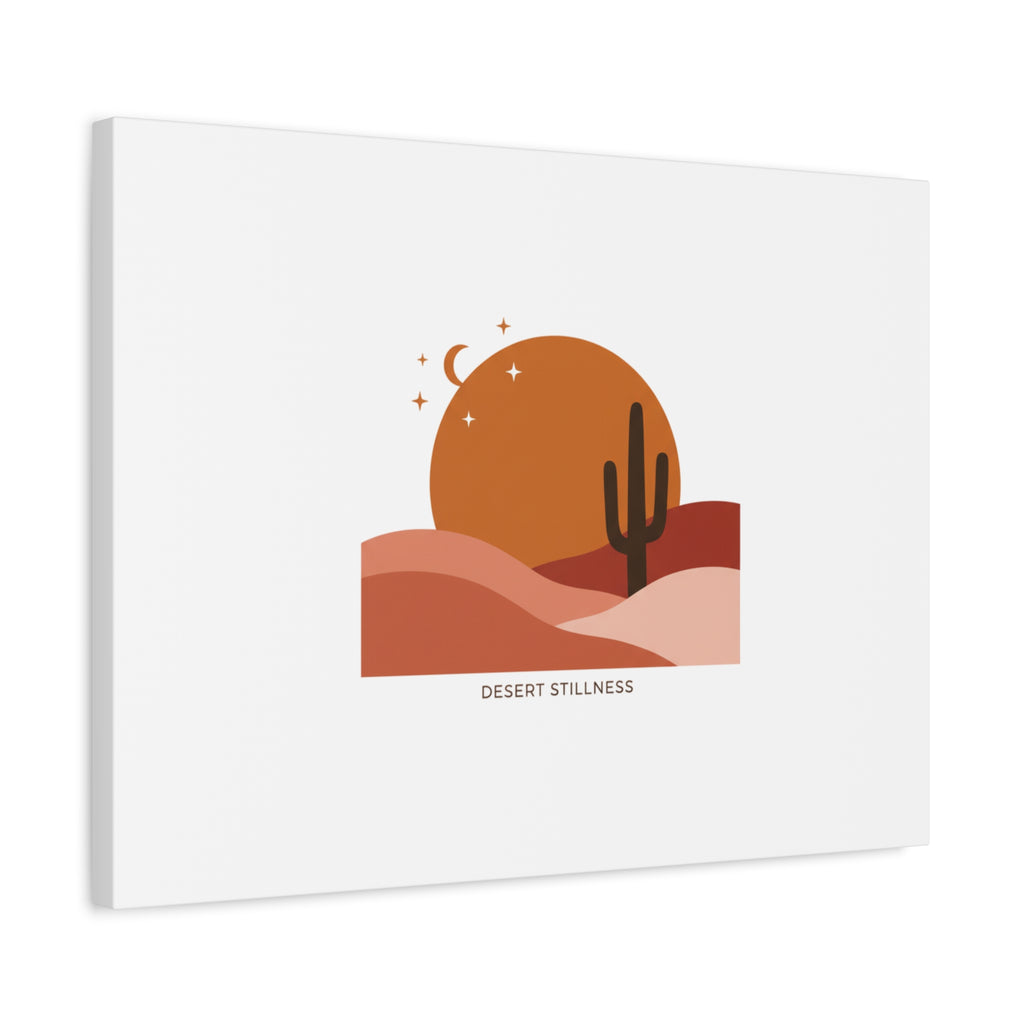 Desert Stillness Canvas, Desert Sunset Minimalist Mesa | Southwestern Art Print 36" x 36" 1.25"