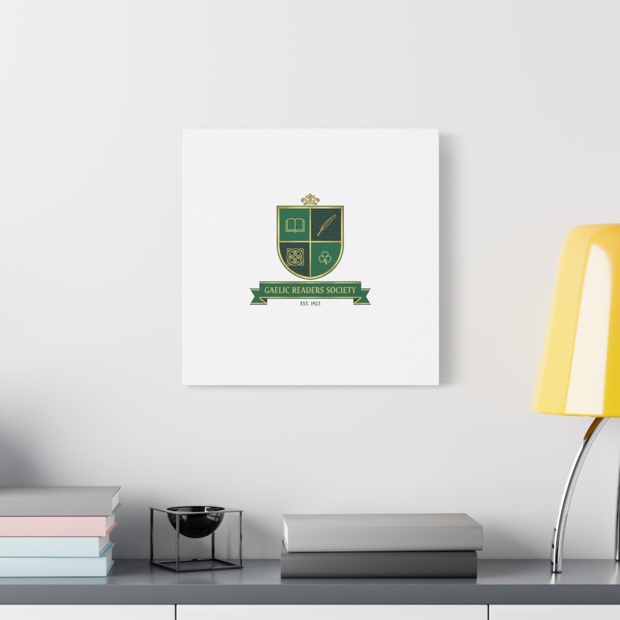 Gaelic Crest Shield Canvas | Celtic crest, Irish heritage logo 36" x 36" 1.25"