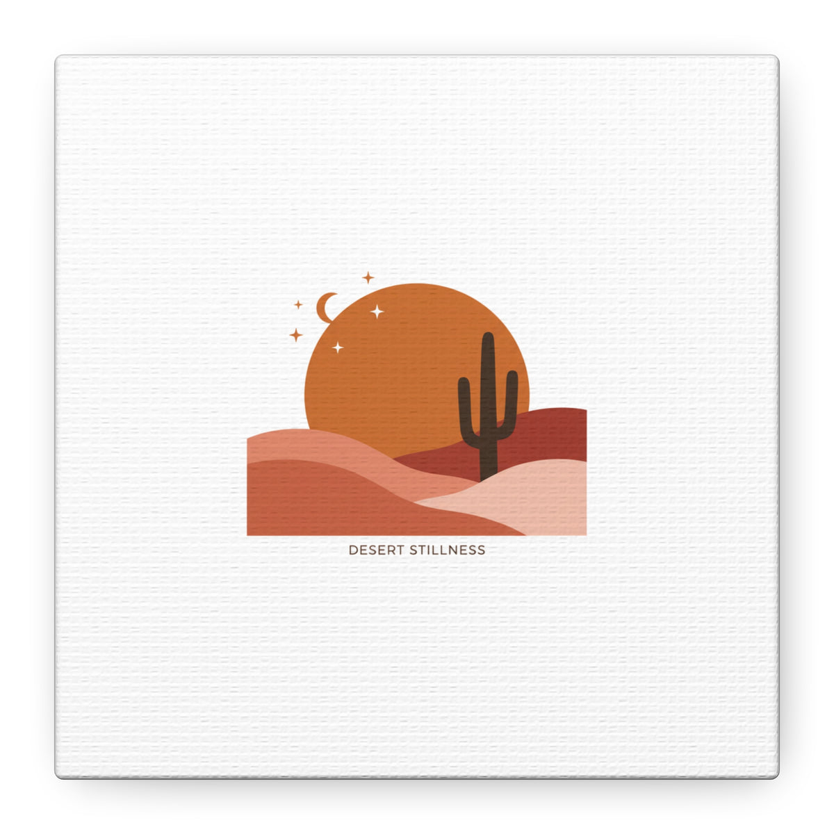 Desert Stillness Canvas, Desert Sunset Minimalist Mesa | Southwestern Art Print — product image 51