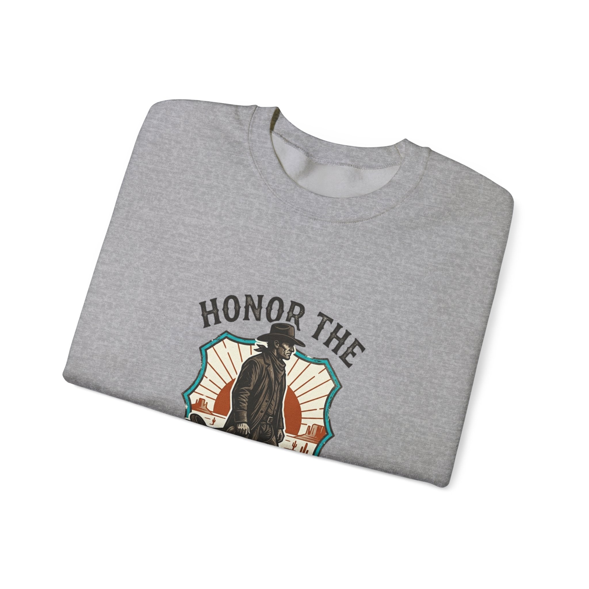 Honor the Old Ways Crewneck Sweatshirt | Western, Americana, Vintage. Navy