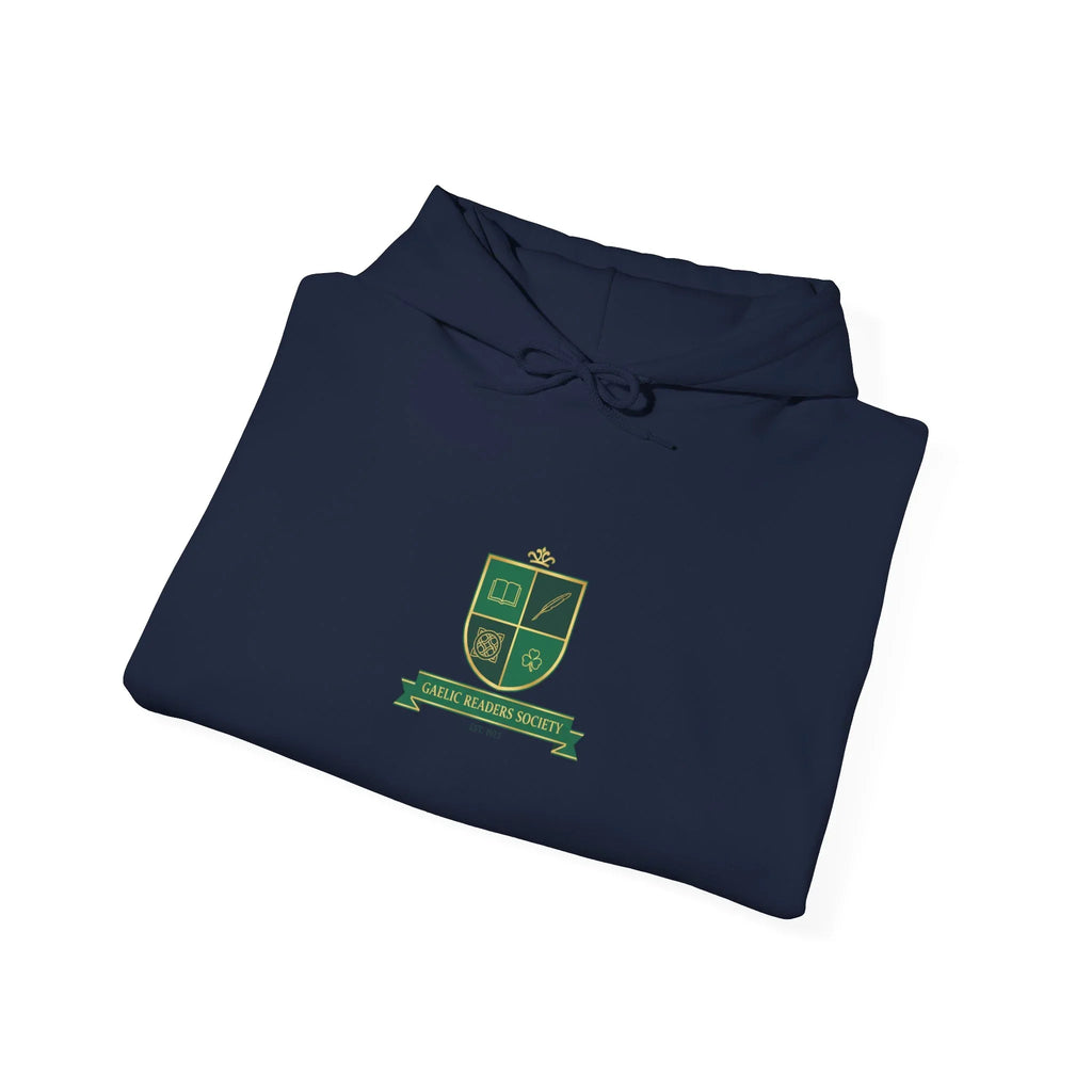 Celtic Crest Hoodie | Gaelic serif crest, Irish heritage logo Navy