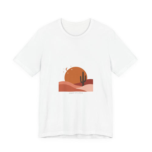 Desert Sunset Minimalist Mesa Tee | Southwestern art print, adobe-inspired White