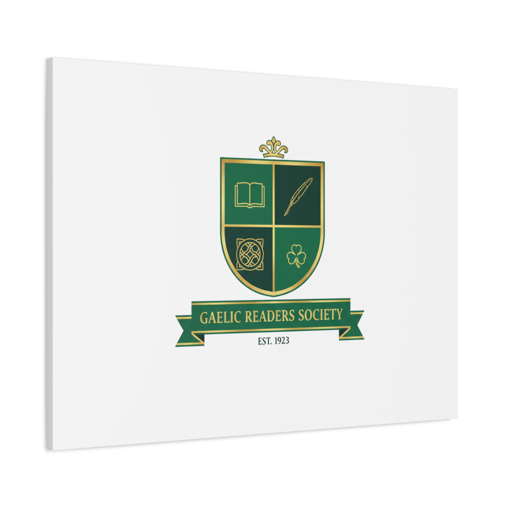 Gaelic Crest Shield Canvas | Celtic crest, Irish heritage logo 36" x 36" 1.25"