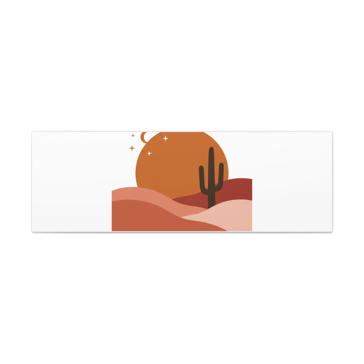 Desert Stillness Canvas, Desert Sunset Minimalist Mesa | Southwestern Art Print — product image 19