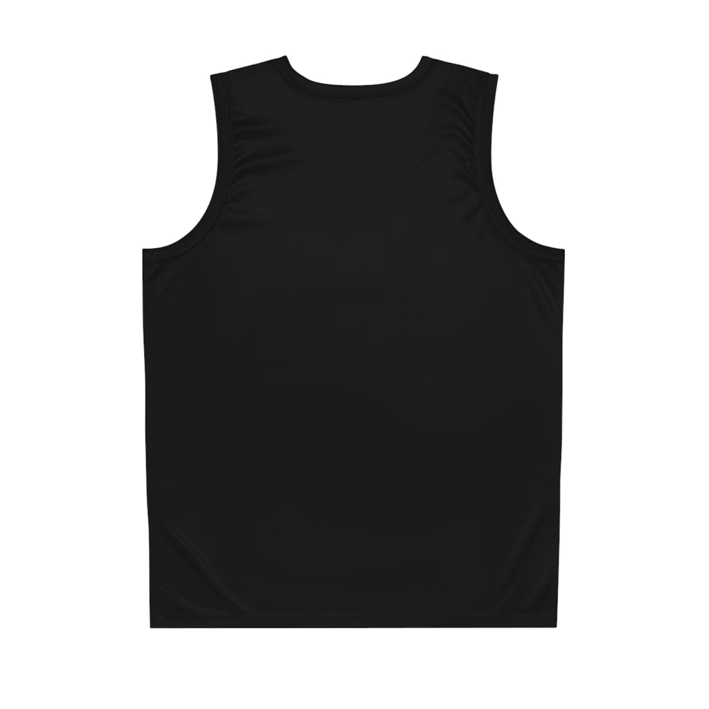 Knucklehead Fashion Wear Basketball Jersey — Black Graphic Team Tank Seam thread color automatically matched to design