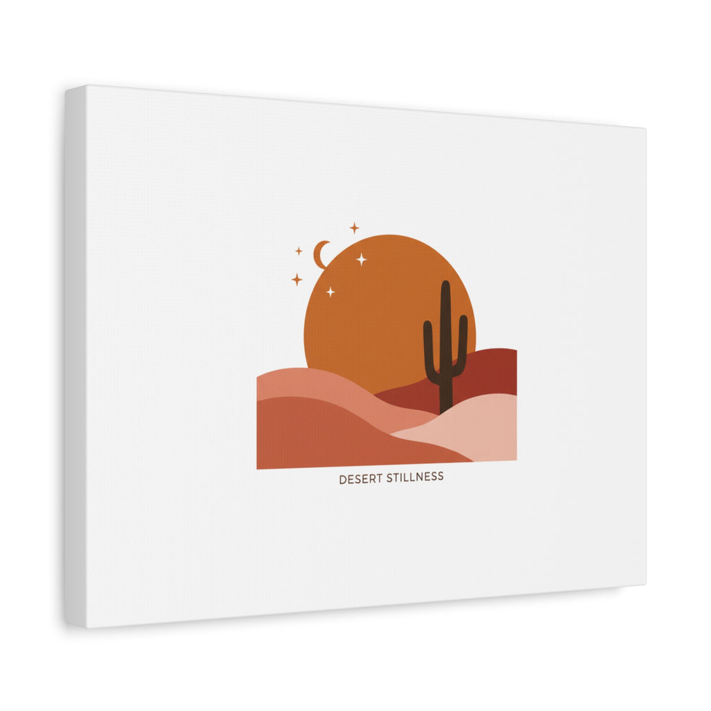 Desert Stillness Canvas, Desert Sunset Minimalist Mesa | Southwestern Art Print 36" x 36" 1.25"